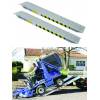 Sturdy aluminium ramps designed to load tyred or rubber-track vehicles.