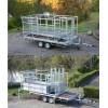 Large capacity towable twin-axle scaffolding trailer